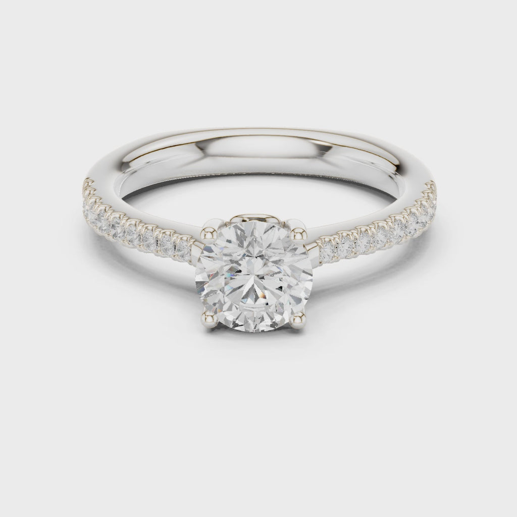 1.25 Carat Round Cut Lab-Grown Diamond Solitaire Ring in 14K / 18K Gold, VVS1 Clarity – SGL Certified