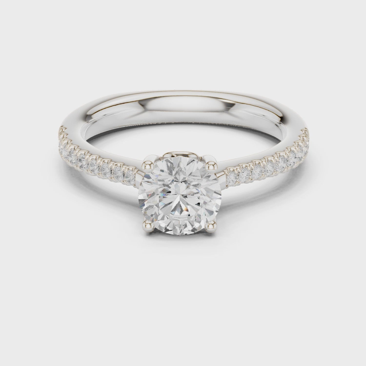 1.25 Carat Round Cut Lab-Grown Diamond Solitaire Ring in 14K / 18K Gold, VVS1 Clarity – SGL Certified