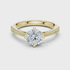 0.75 Carat Round Cut Lab-Grown Diamond Solitaire Ring in 14K / 18K Gold , VVS1 Clarity – SGL Certified