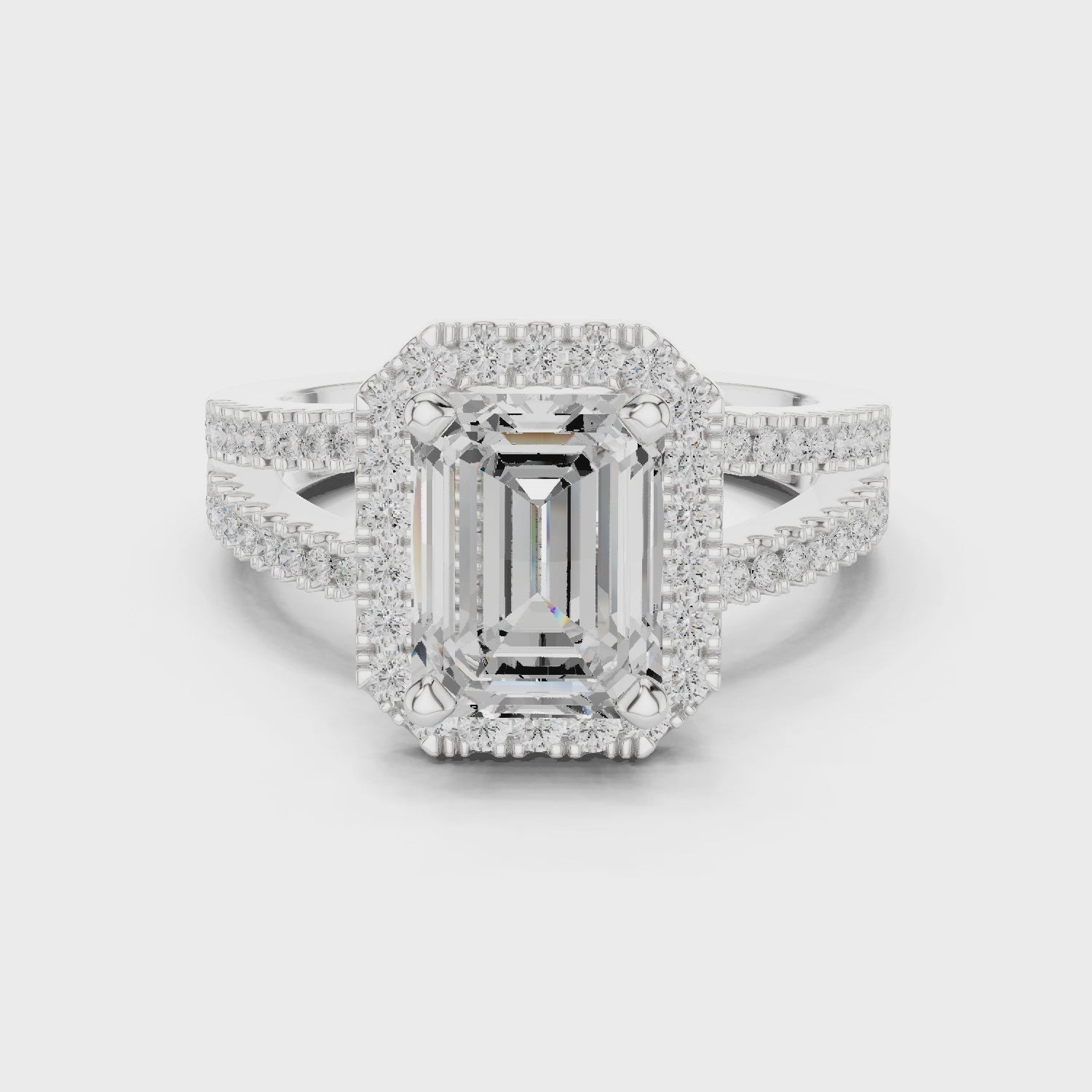 2.50 Carat Emerald Cut Lab-Grown Diamond Engagement Ring