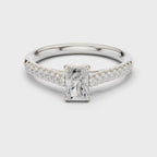 0.85 Carat Radiant Cut Lab-Grown Diamond Engagement Ring