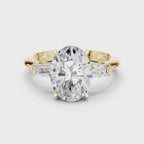 3.35 Carat Oval Cut Lab-Grown Diamond Solitaire Ring in 14K / 18K Gold , VVS1 Clarity – SGL Certified
