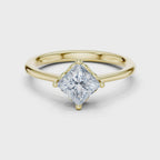 0.75 Carat Princess Cut Lab-Grown Diamond Solitaire Ring in 14K / 18K Gold VVS1 Clarity – SGL Certified