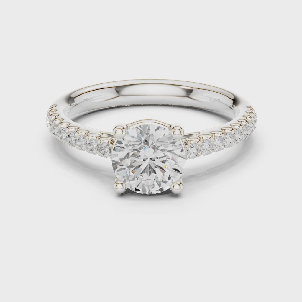 1.25 Carat Round Cut Lab-Grown Diamond Solitaire Ring in 14K / 18K Gold , VVS1 Clarity – SGL Certified