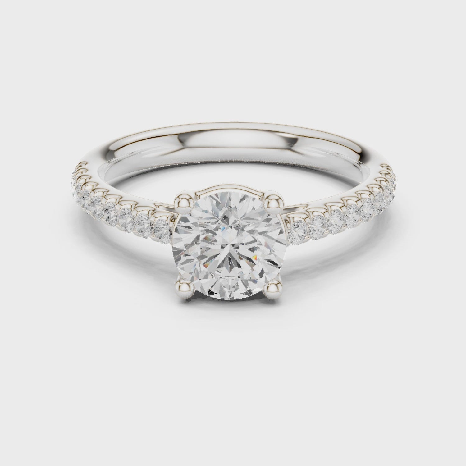 1.25 Carat Round Cut Lab-Grown Diamond Solitaire Ring in 14K / 18K Gold , VVS1 Clarity – SGL Certified