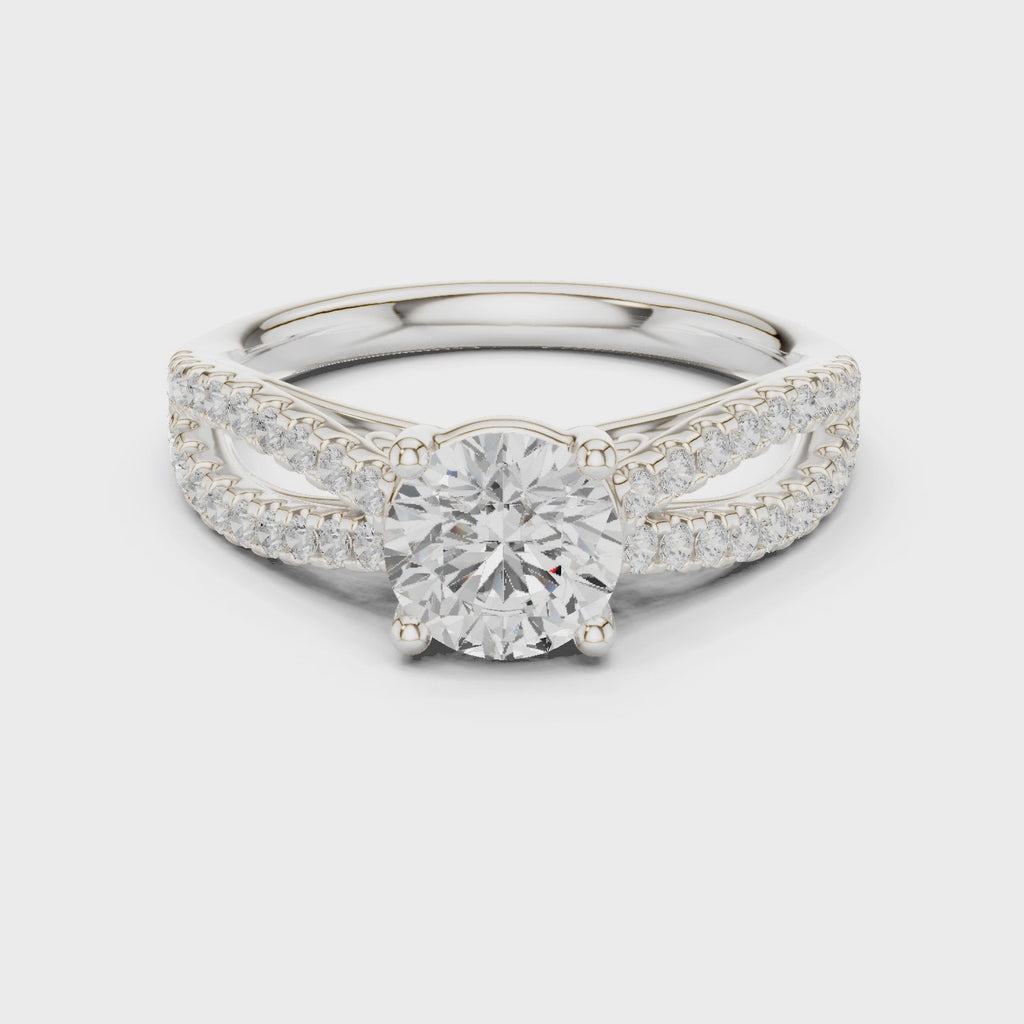 1.30 Carat Round Cut Lab-Grown Diamond Solitaire Ring in 14K / 18K Gold , VVS1 Clarity – SGL Certified
