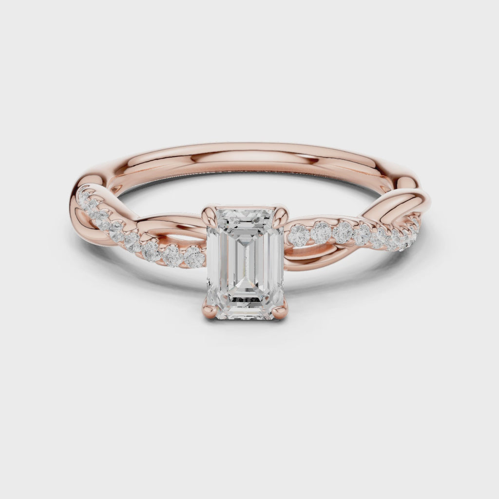 0.75 Carat Radiant Cut Lab-Grown Diamond Engagement Ring