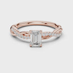 0.75 Carat Radiant Cut Lab-Grown Diamond Engagement Ring
