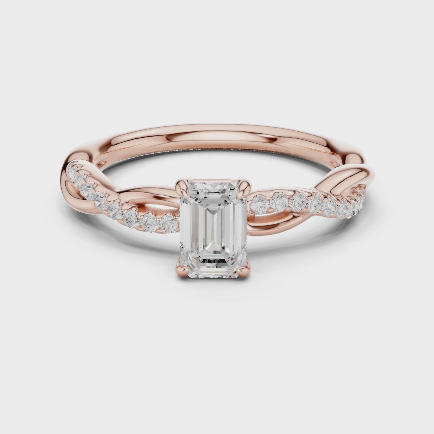 0.75 Carat Radiant Cut Lab-Grown Diamond Engagement Ring