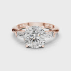 3.35 Carat Round Cut Lab-Grown Diamond Solitaire Ring in 14K / 18K Gold , VVS1 Clarity – SGL Certified