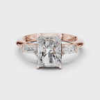 3.35 Carat Radiant Cut Lab-Grown Diamond Solitaire Ring in 14K / 18K Gold , VVS1 Clarity – SGL Certified