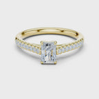 0.85 Carat Radiant Cut Lab-Grown Diamond Engagement Ring
