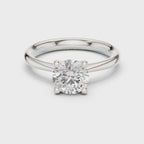 1 Carat Round Cut Lab-Grown Diamond Solitaire Ring in 14K / 18K Gold , VVS1 Clarity – SGL Certified