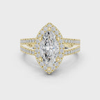 2.50 Carat Marquise Cut Lab-Grown Diamond Engagement Ring