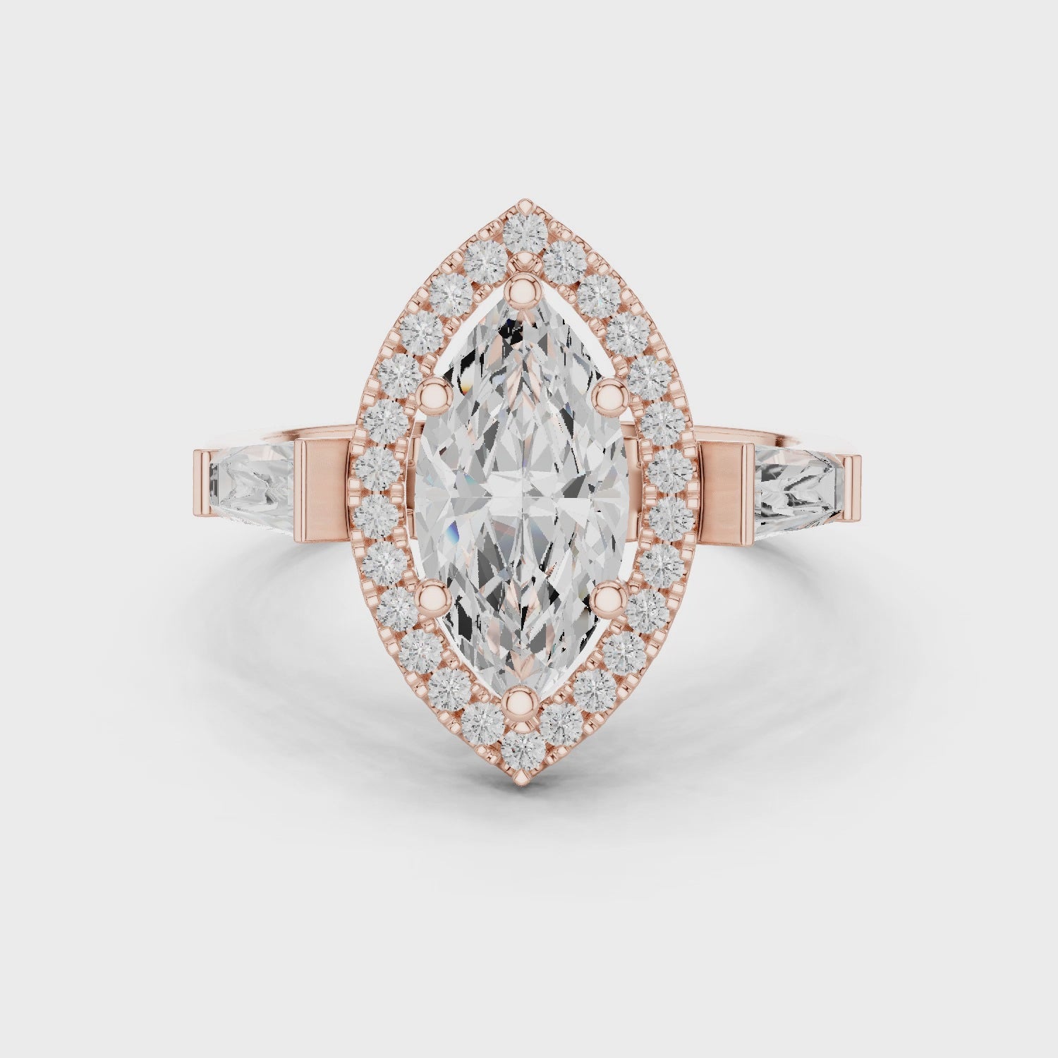 2.90 Carat Marquise Cut Lab-Grown Diamond Solitaire Ring in 14K / 18K Gold r, VVS1 Clarity – SGL Certified