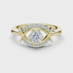 0.65 Carat Round Lab-Grown Diamond Engagement Ring