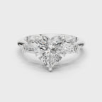 3.35 Carat Heart Cut Lab-Grown Diamond Solitaire Ring in 14K / 18K Gold , VVS1 Clarity – SGL Certified