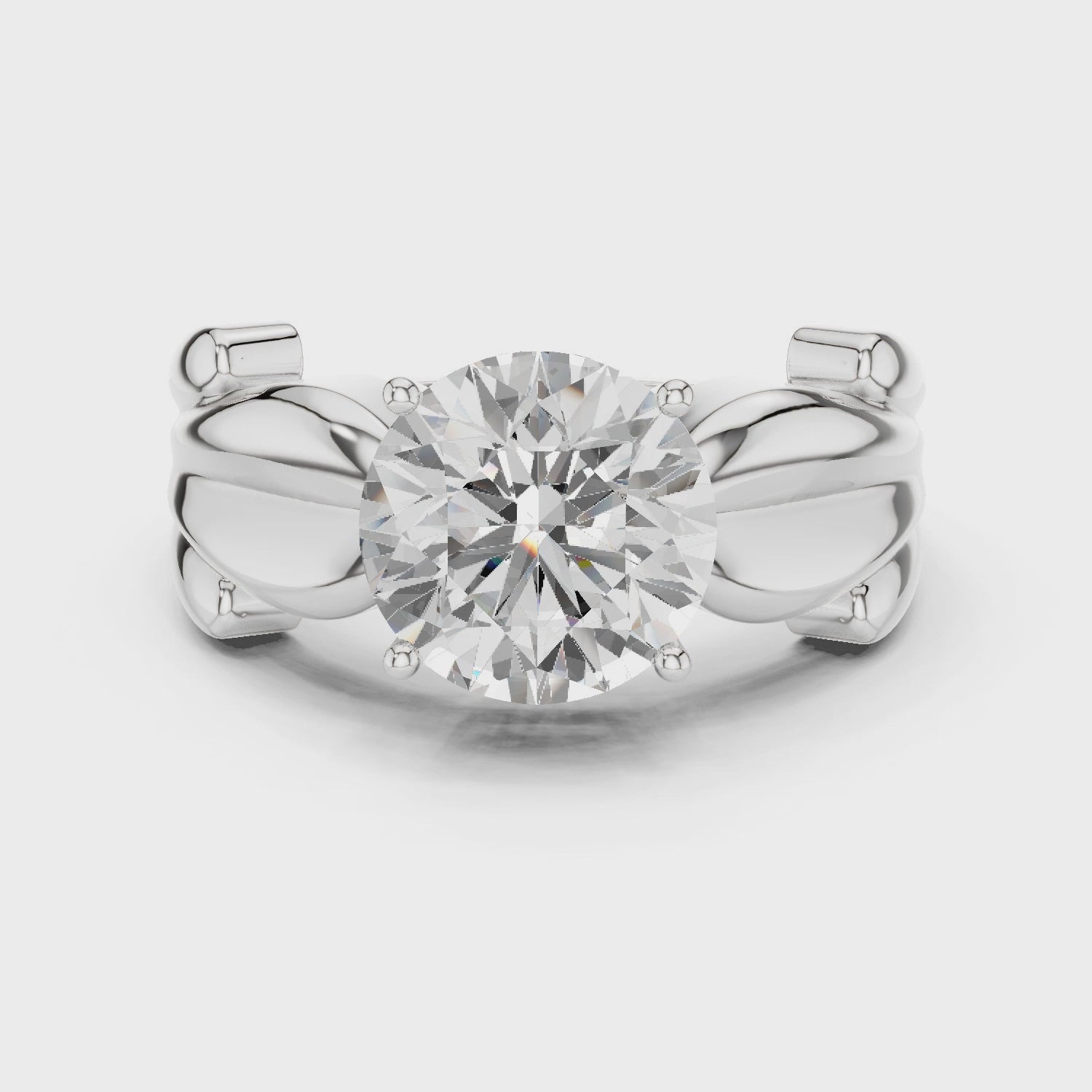 2.50 Carat Round Cut Lab-Grown Diamond Solitaire Ring in 14K / 18K Gold , VVS1 Clarity – SGL Certified