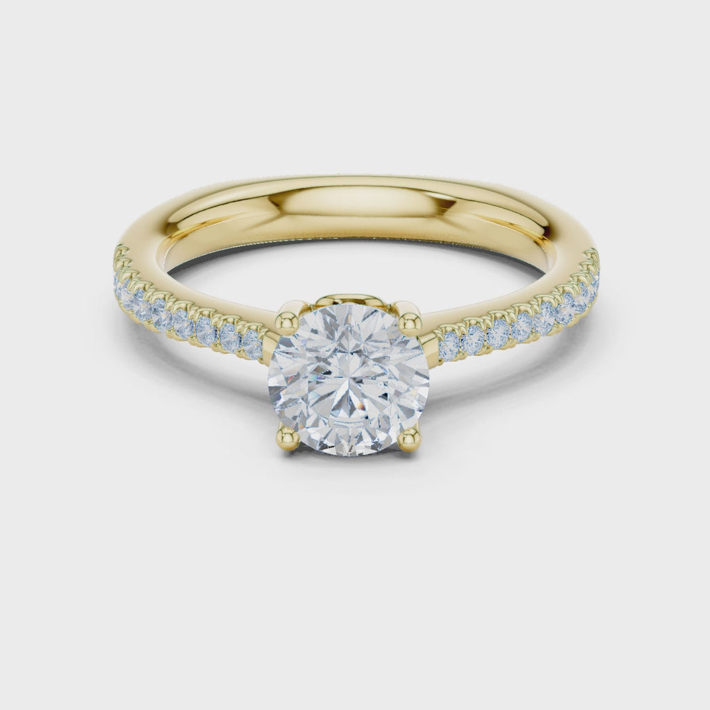 1.25 Carat Round Cut Lab-Grown Diamond Solitaire Ring in 14K / 18K Gold, VVS1 Clarity – SGL Certified