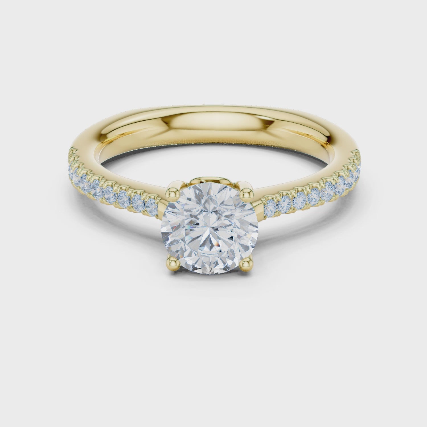 1.25 Carat Round Cut Lab-Grown Diamond Solitaire Ring in 14K / 18K Gold, VVS1 Clarity – SGL Certified