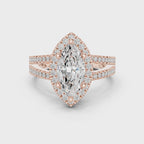 2.50 Carat Marquise Cut Lab-Grown Diamond Engagement Ring