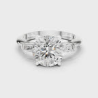 3.35 Carat Round Cut Lab-Grown Diamond Solitaire Ring in 14K / 18K Gold , VVS1 Clarity – SGL Certified