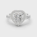 2.90 Carat Heart Cut Lab-Grown Diamond Solitaire Ring in 14K / 18K Gold , VVS1 Clarity – SGL Certified