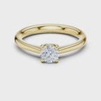 0.50 Carat Round Cut Lab-Grown Diamond Solitaire Ring in 14K / 18K Gold , VVS1 Clarity – SGL Certified