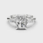 3.35 Carat Radiant Cut Lab-Grown Diamond Solitaire Ring in 14K / 18K Gold , VVS1 Clarity – SGL Certified