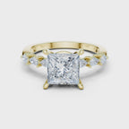 2.35 Carat Princess Cut Lab-Grown Diamond Solitaire Ring in 14K / 18K Gold , VVS1 Clarity – SGL Certified