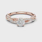 0.75 Carat Round Cut Lab-Grown Diamond Engagement Ring