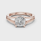 1.25 Carat Cushion Cut Lab-Grown Diamond Solitaire Ring in 14K / 18K Gold , VVS1 Clarity – SGL Certified