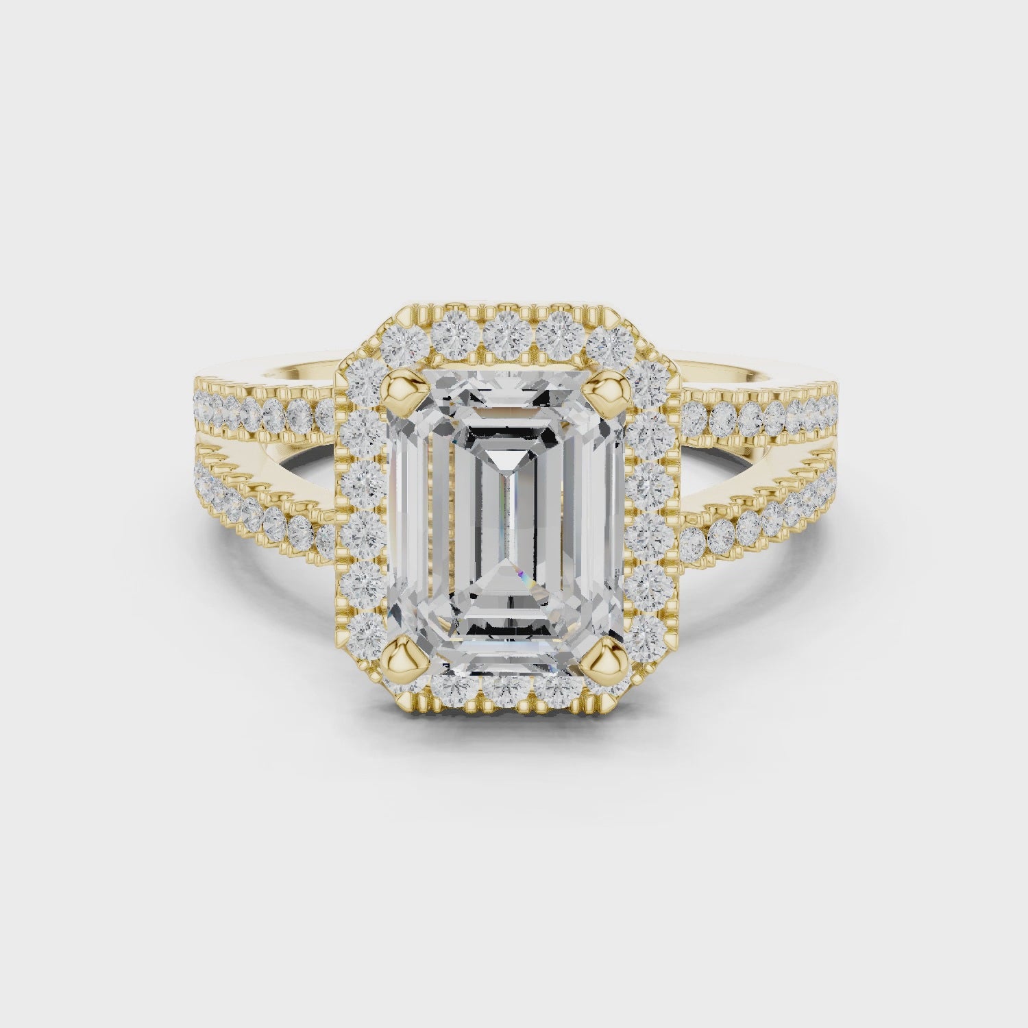 2.50 Carat Emerald Cut Lab-Grown Diamond Engagement Ring