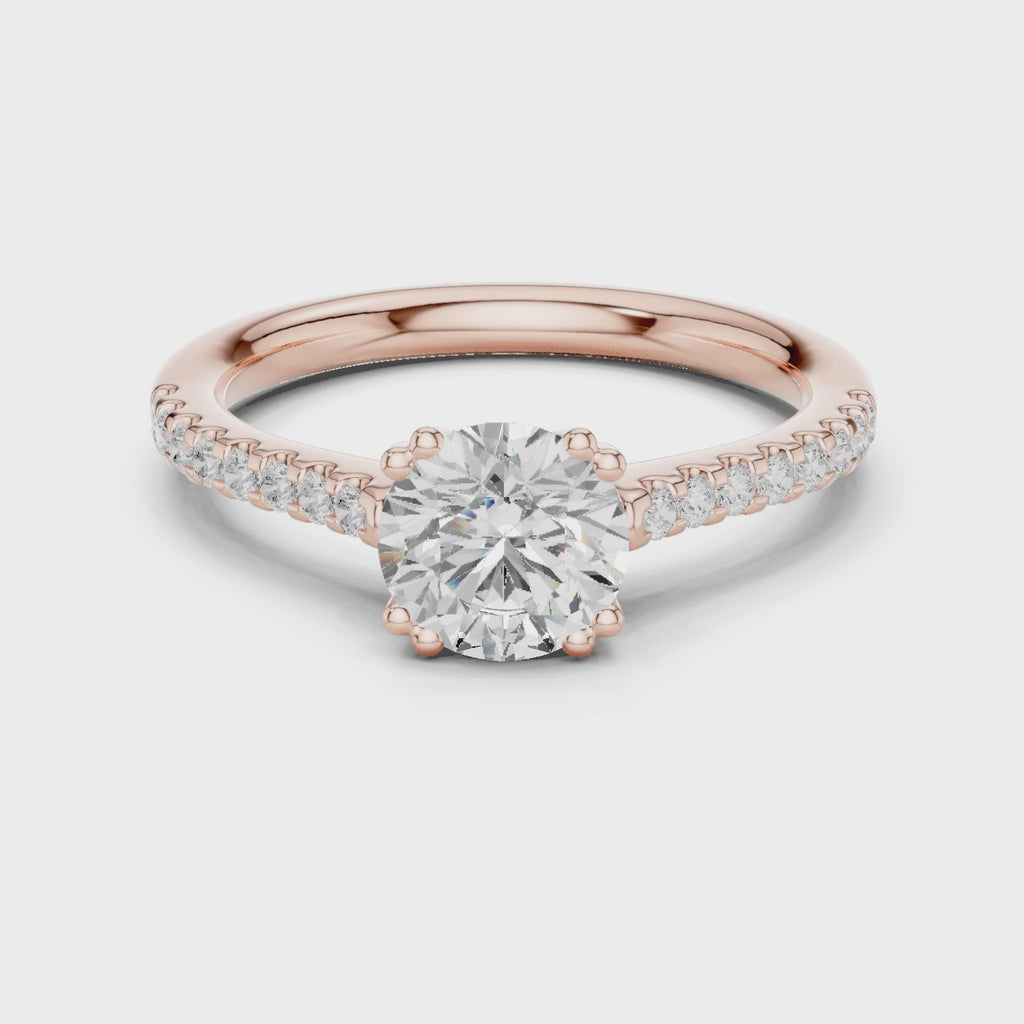 1.25 Carat Round Cut Lab-Grown Diamond Solitaire Ring in 14K / 18K Gold , VVS1 Clarity – SGL Certified