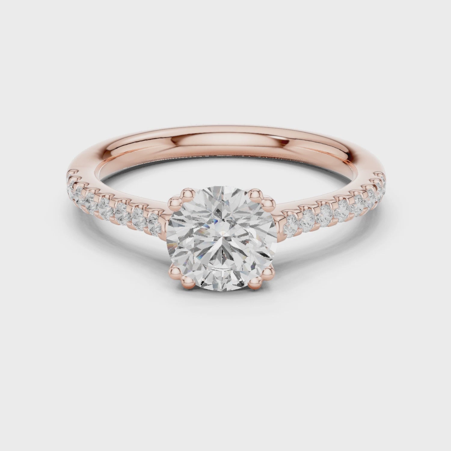 1.25 Carat Round Cut Lab-Grown Diamond Solitaire Ring in 14K / 18K Gold , VVS1 Clarity – SGL Certified