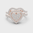 1 Carat Heart Shape Lab-Grown Diamond Engagement Ring
