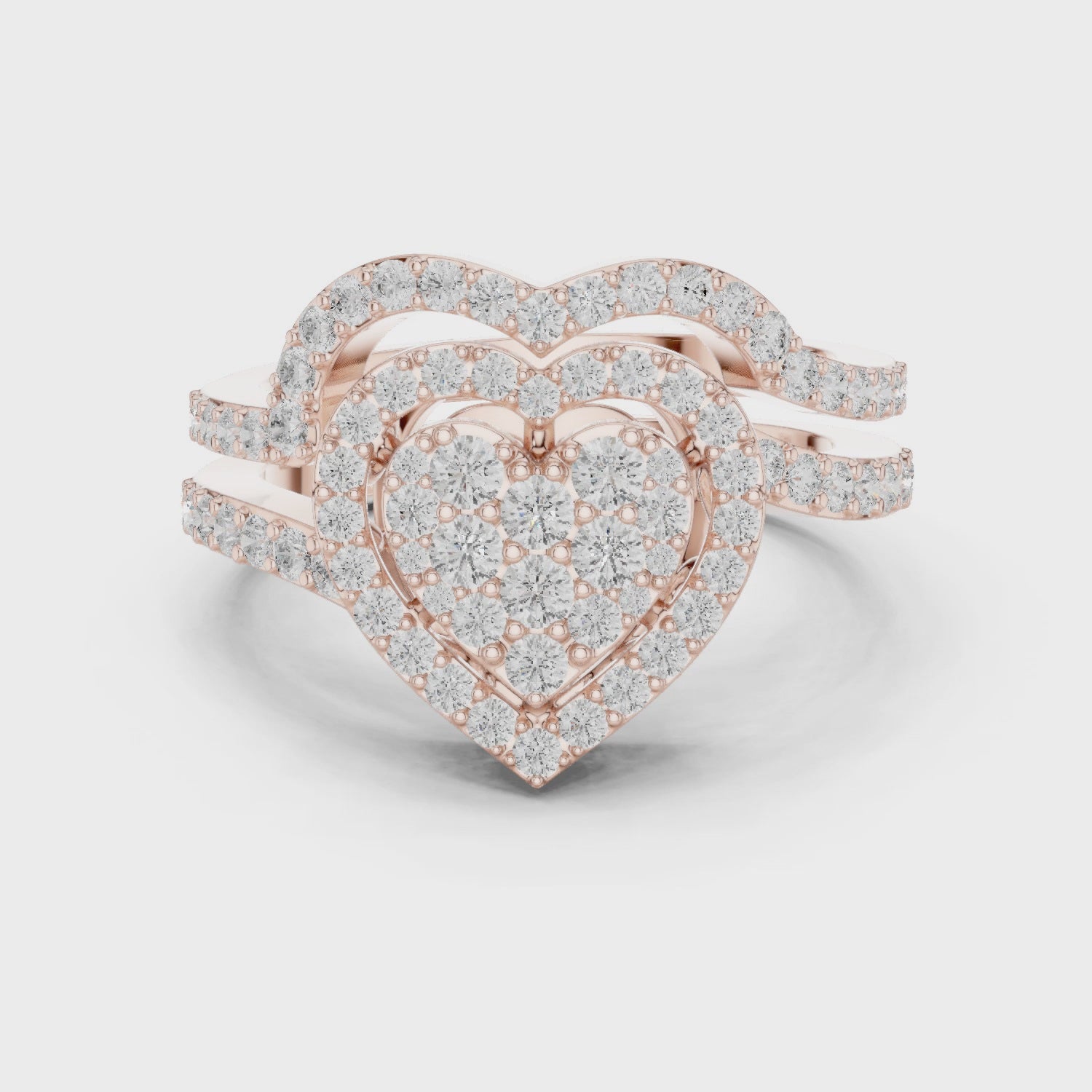 1 Carat Heart Shape Lab-Grown Diamond Engagement Ring
