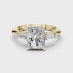 3.35 Carat Radiant Cut Lab-Grown Diamond Solitaire Ring in 14K / 18K Gold , VVS1 Clarity – SGL Certified