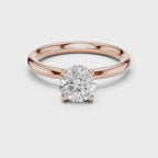 1.10 Carat Round Cut Lab-Grown Diamond Solitaire Ring in 14K / 18K Gold, VVS1 Clarity – SGL Certified