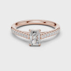 0.85 Carat Radiant Cut Lab-Grown Diamond Engagement Ring