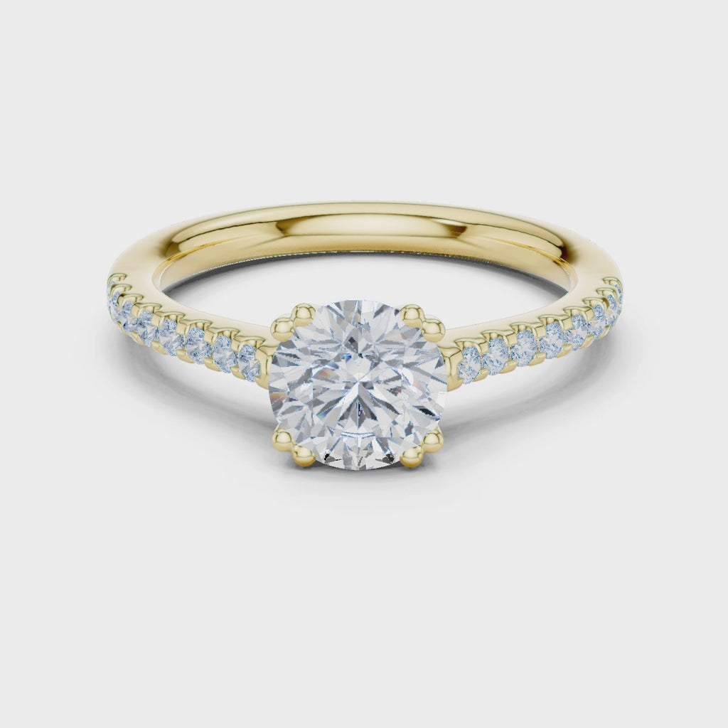 1.25 Carat Round Cut Lab-Grown Diamond Solitaire Ring in 14K / 18K Gold , VVS1 Clarity – SGL Certified