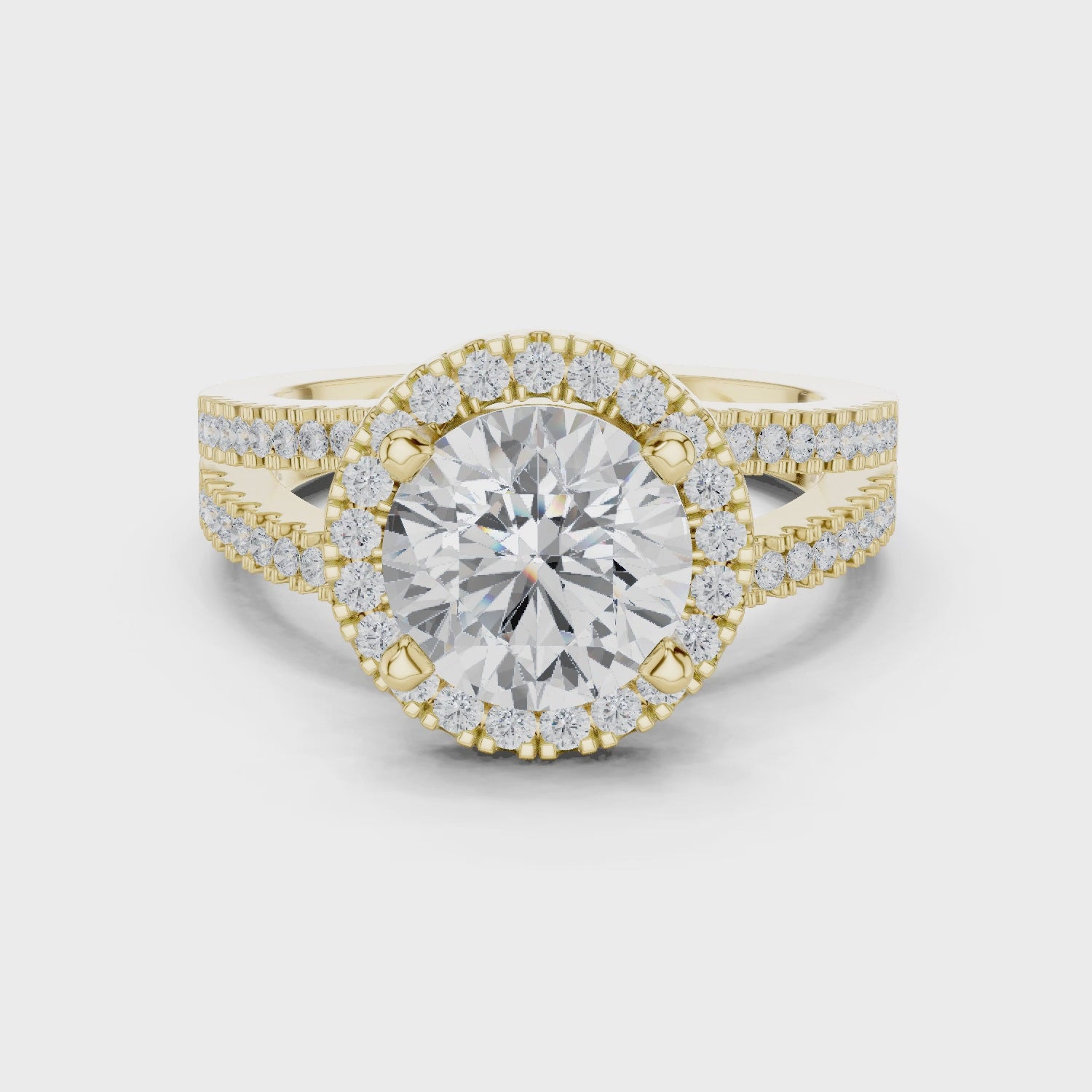 2.50 Carat Round Cut Lab-Grown Diamond Engagement Ring