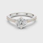 0.75 Carat Round Cut Lab-Grown Diamond Solitaire Ring in 14K / 18K Gold , VVS1 Clarity – SGL Certified