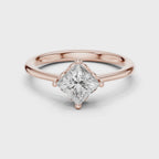 0.75 Carat Princess Cut Lab-Grown Diamond Solitaire Ring in 14K / 18K Gold VVS1 Clarity – SGL Certified
