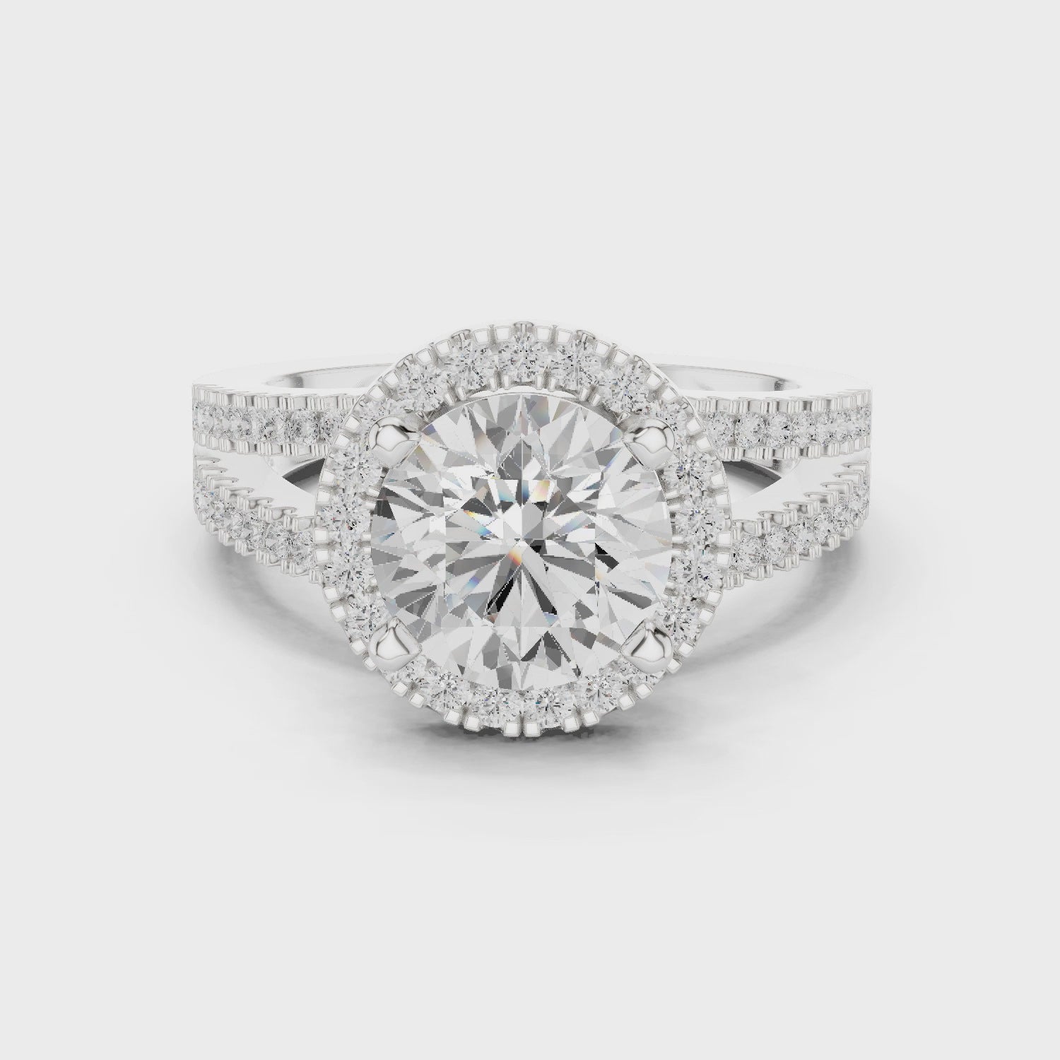 2.50 Carat Round Cut Lab-Grown Diamond Engagement Ring