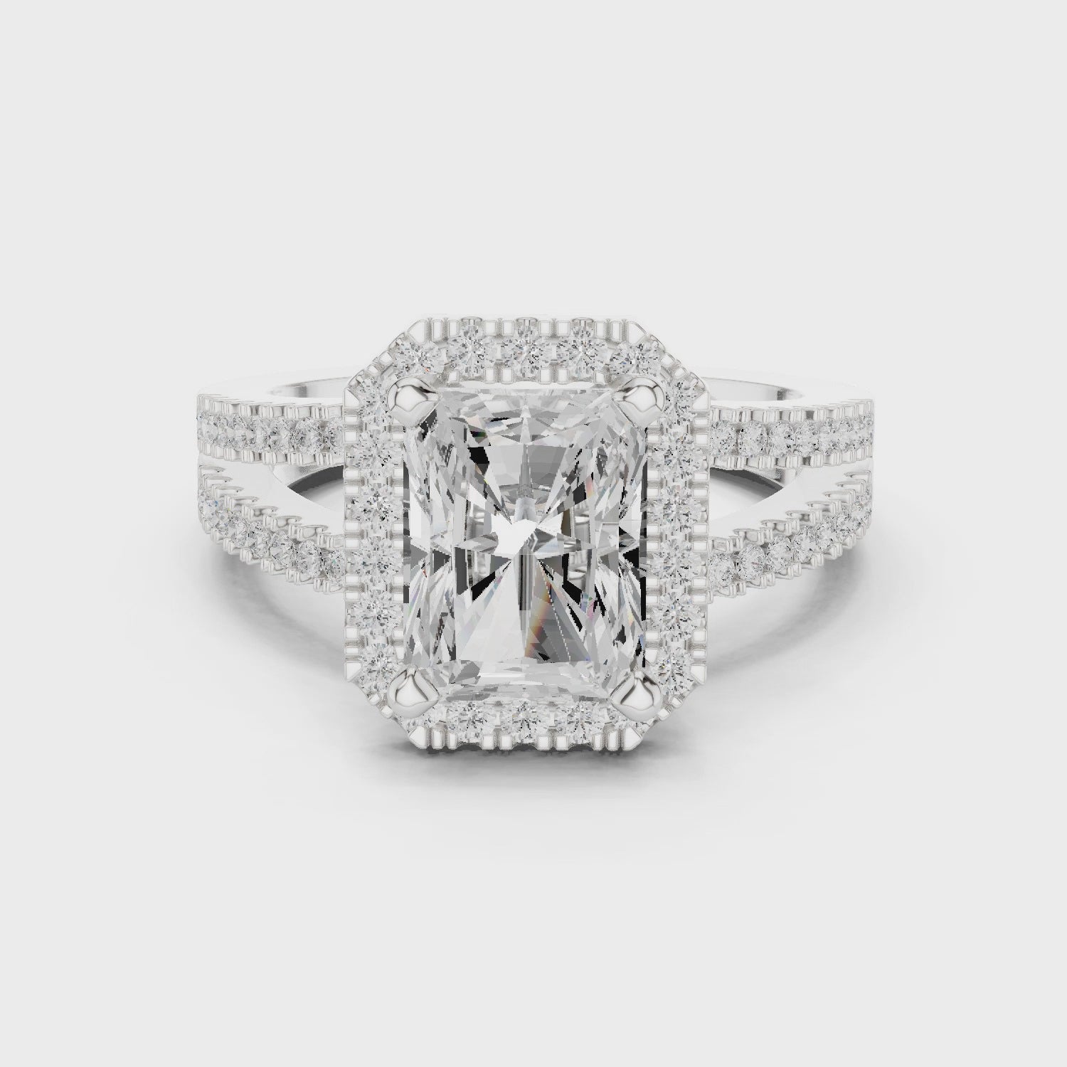2.50 Carat Radiant Cut Lab-Grown Diamond Engagement Ring