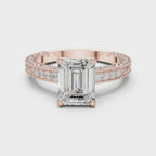 2.25 Carat Emerald Cut Lab-Grown Diamond Solitaire Ring in 14K / 18K Gold , VVS1 Clarity – SGL Certified