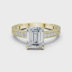 2.25 Carat Emerald Cut Lab-Grown Diamond Solitaire Ring in 14K / 18K Gold , VVS1 Clarity – SGL Certified