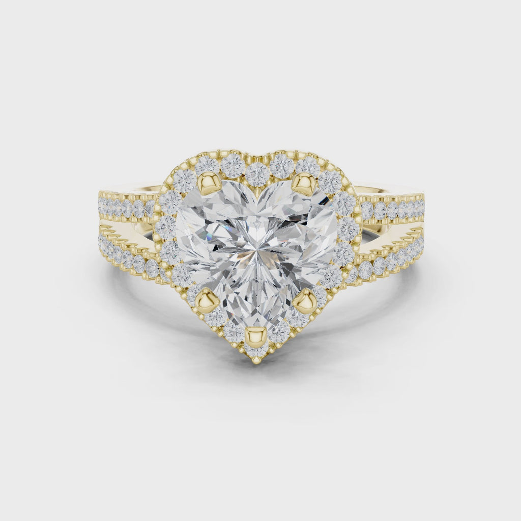 2.50 Carat Heart Cut Lab-Grown Diamond Engagement Ring