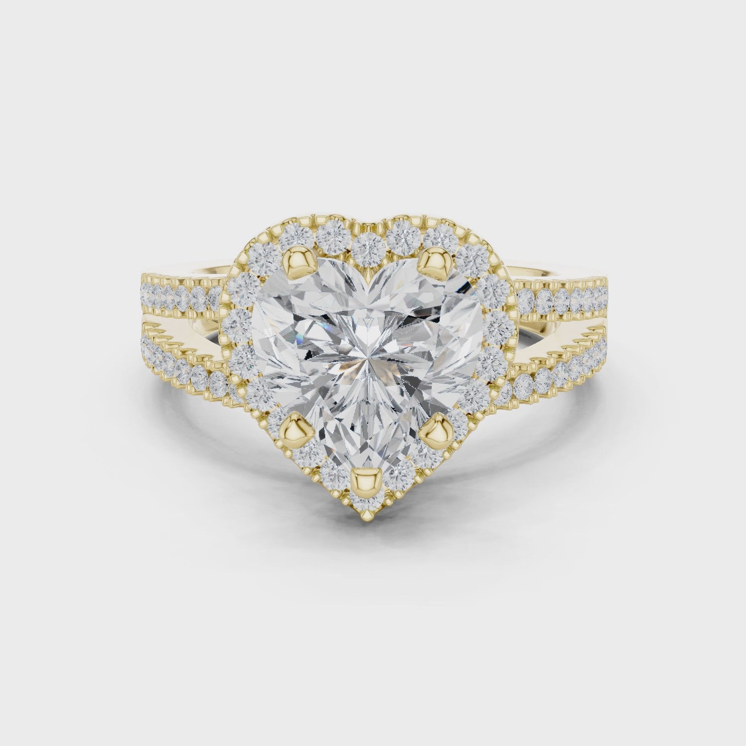 2.50 Carat Heart Cut Lab-Grown Diamond Engagement Ring